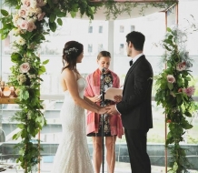 NEw York City and New Jersey copper chuppah for rent